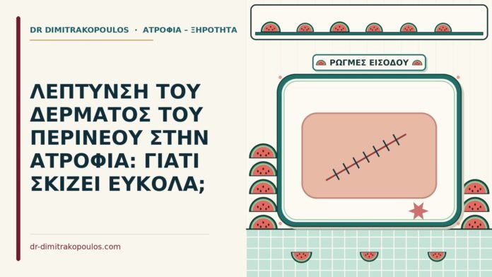 λέπτυνση του δέρματος του περινέου