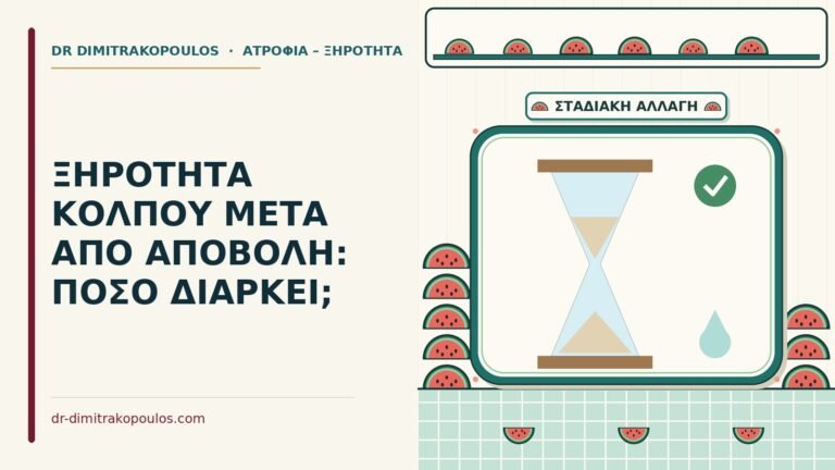 ξηρότητα κόλπου μετά από αποβολή
