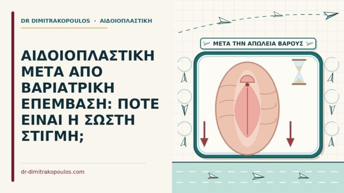 ΑΙΔΟΙΟΠΛΑΣΤΙΚΗ ΜΕΤΑ ΑΠΟ ΒΑΡΙΑΤΡΙΚΗ ΕΠΕΜΒΑΣΗ: ΠΟΤΕ ΕΙΝΑΙ Η ΣΩΣΤΗ ΣΤΙΓΜΗ; αιδοιοπλαστική μετά από βαριατρική επέμβαση