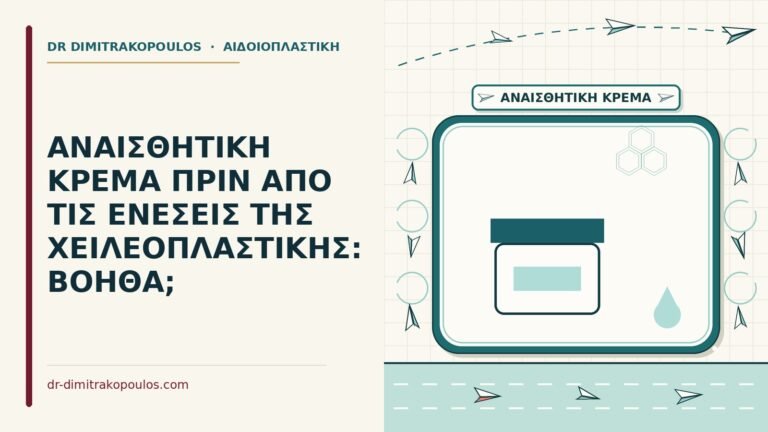 αναισθητική κρέμα πριν τη χειλεοπλαστική