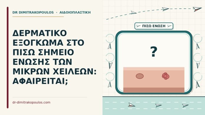 εξόγκωμα στο πίσω σημείο ένωσης των μικρών χειλέων