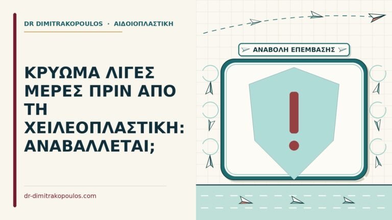 κρύωμα λίγες μέρες πριν τη χειλεοπλαστική