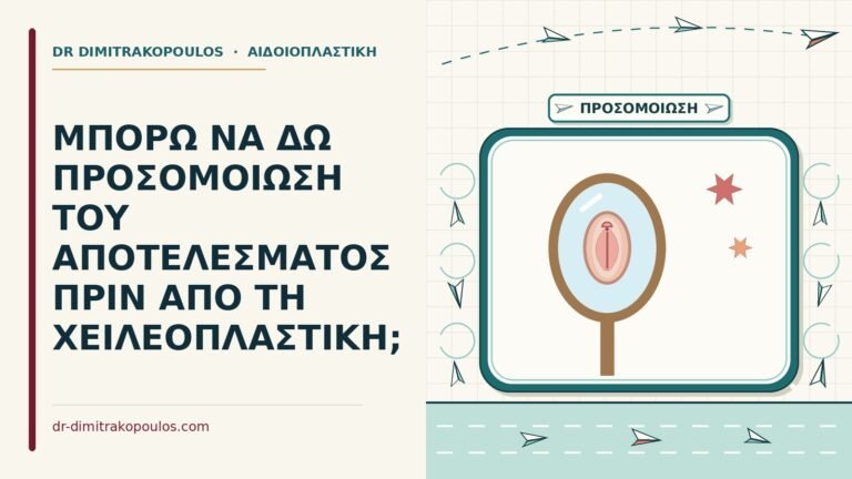 προσομοίωση του αποτελέσματος της χειλεοπλαστικής