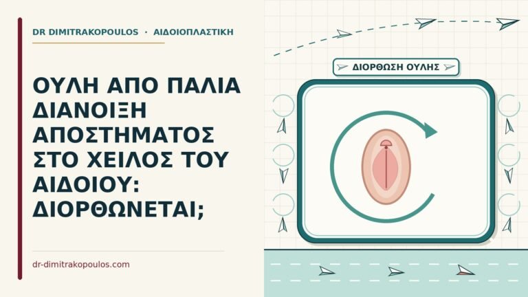 ουλή από παλιά διάνοιξη αποστήματος