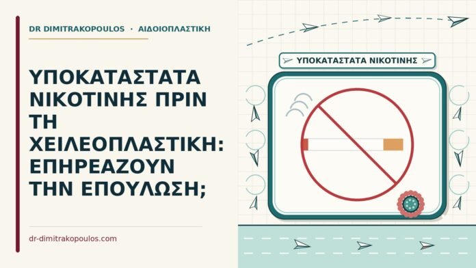 υποκατάστατα νικοτίνης πριν τη χειλεοπλαστική