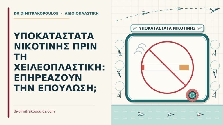 υποκατάστατα νικοτίνης πριν τη χειλεοπλαστική