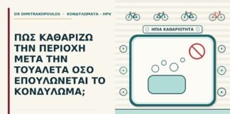 καθαρισμός μετά την τουαλέτα
