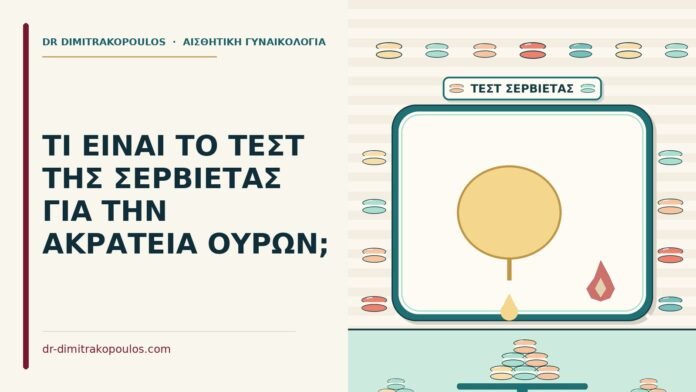 ΤΙ ΕΙΝΑΙ ΤΟ ΤΕΣΤ ΤΗΣ ΣΕΡΒΙΕΤΑΣ ΓΙΑ ΤΗΝ ΑΚΡΑΤΕΙΑ ΟΥΡΩΝ; τεστ της σερβιέτας