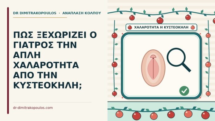 ΠΩΣ ΞΕΧΩΡΙΖΕΙ Ο ΓΙΑΤΡΟΣ ΤΗΝ ΑΠΛΗ ΧΑΛΑΡΟΤΗΤΑ ΑΠΟ ΤΗΝ ΚΥΣΤΕΟΚΗΛΗ; χαλαρότητα και η κυστεοκήλη