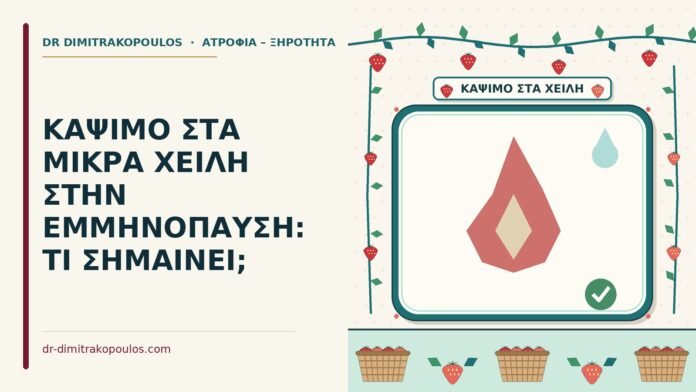 ΚΑΨΙΜΟ ΣΤΑ ΜΙΚΡΑ ΧΕΙΛΗ ΣΤΗΝ ΕΜΜΗΝΟΠΑΥΣΗ: ΤΙ ΣΗΜΑΙΝΕΙ; κάψιμο στα μικρά χείλη