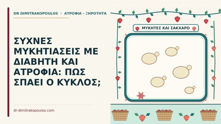 μυκητιάσεις με διαβήτη και ατροφία