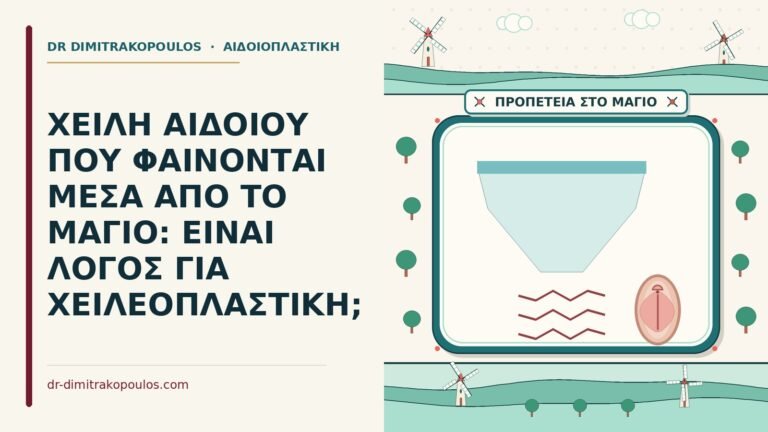 χείλη αιδοίου που φαίνονται από το μαγιό