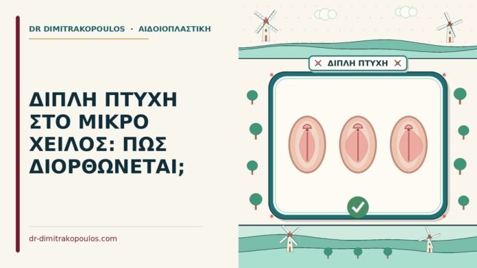 ΔΙΠΛΗ ΠΤΥΧΗ ΣΤΟ ΜΙΚΡΟ ΧΕΙΛΟΣ: ΠΩΣ ΔΙΟΡΘΩΝΕΤΑΙ; διπλή πτυχή στο μικρό χείλος