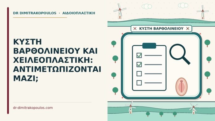 ΚΥΣΤΗ ΒΑΡΘΟΛΙΝΕΙΟΥ ΚΑΙ ΧΕΙΛΕΟΠΛΑΣΤΙΚΗ: ΑΝΤΙΜΕΤΩΠΙΖΟΝΤΑΙ ΜΑΖΙ; κύστη βαρθολίνειου