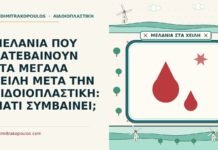 μελανιά στα μεγάλα χείλη μετά την αιδοιοπλαστική