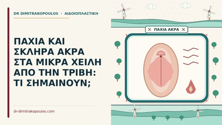 σκληρά άκρα στα μικρά χείλη