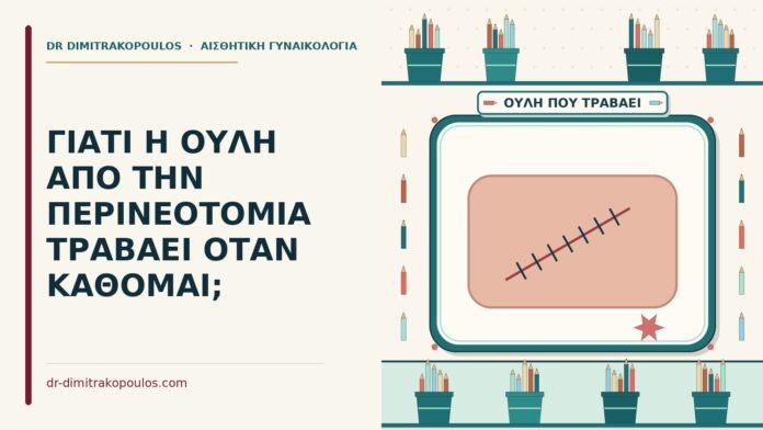 ΓΙΑΤΙ Η ΟΥΛΗ ΑΠΟ ΤΗΝ ΠΕΡΙΝΕΟΤΟΜΙΑ ΤΡΑΒΑΕΙ ΟΤΑΝ ΚΑΘΟΜΑΙ; ουλή από την περινεοτομία