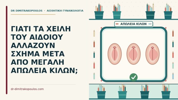 ΓΙΑΤΙ ΤΑ ΧΕΙΛΗ ΤΟΥ ΑΙΔΟΙΟΥ ΑΛΛΑΖΟΥΝ ΣΧΗΜΑ ΜΕΤΑ ΑΠΟ ΜΕΓΑΛΗ ΑΠΩΛΕΙΑ ΚΙΛΩΝ; απώλεια κιλών