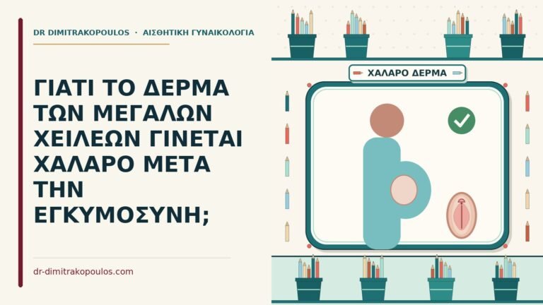 δέρμα των μεγάλων χειλέων