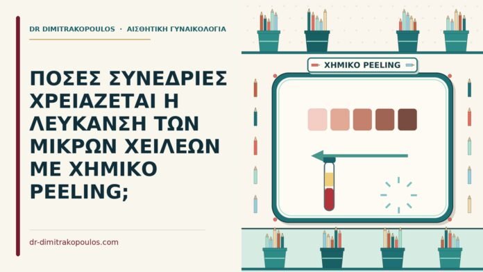 ΠΟΣΕΣ ΣΥΝΕΔΡΙΕΣ ΧΡΕΙΑΖΕΤΑΙ Η ΛΕΥΚΑΝΣΗ ΤΩΝ ΜΙΚΡΩΝ ΧΕΙΛΕΩΝ ΜΕ ΧΗΜΙΚΟ PEELING; λεύκανση των μικρών χειλέων