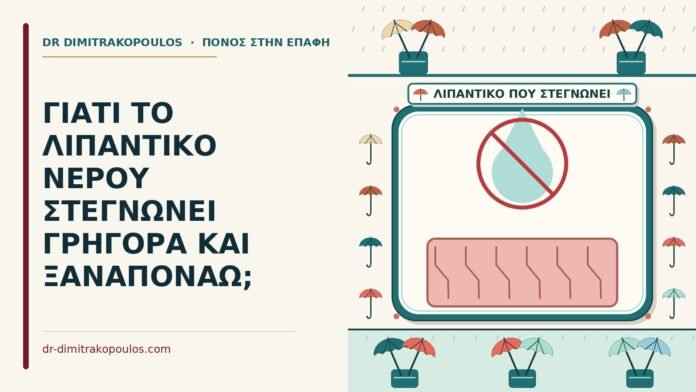 ΓΙΑΤΙ ΤΟ ΛΙΠΑΝΤΙΚΟ ΝΕΡΟΥ ΣΤΕΓΝΩΝΕΙ ΓΡΗΓΟΡΑ ΚΑΙ ΞΑΝΑΠΟΝΑΩ; λιπαντικό νερού
