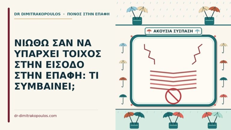 αίσθημα τοίχου στην είσοδο