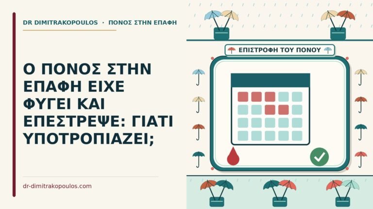 πόνος στην επαφή είχε φύγει και επέστρεψε
