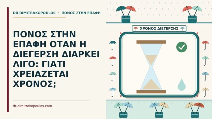 ΠΟΝΟΣ ΣΤΗΝ ΕΠΑΦΗ ΟΤΑΝ Η ΔΙΕΓΕΡΣΗ ΔΙΑΡΚΕΙ ΛΙΓΟ: ΓΙΑΤΙ ΧΡΕΙΑΖΕΤΑΙ ΧΡΟΝΟΣ; όταν η διέγερση διαρκεί λίγο