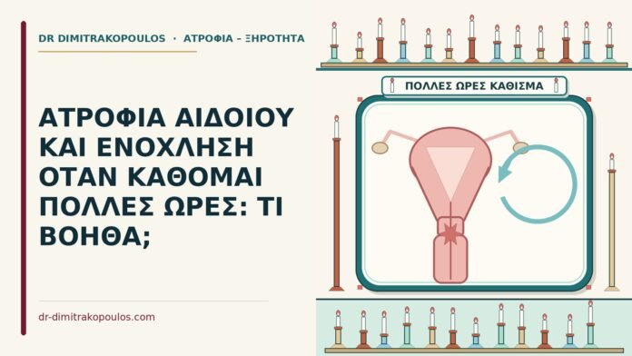 ΑΤΡΟΦΙΑ ΑΙΔΟΙΟΥ ΚΑΙ ΕΝΟΧΛΗΣΗ ΟΤΑΝ ΚΑΘΟΜΑΙ ΠΟΛΛΕΣ ΩΡΕΣ: ΤΙ ΒΟΗΘΑ; ατροφία αιδοίου και ενόχληση στο κάθισμα