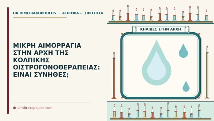 μικρή αιμορραγία στην κολπική οιστρογονοθεραπεία