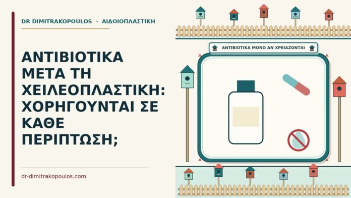 ΑΝΤΙΒΙΟΤΙΚΑ ΜΕΤΑ ΤΗ ΧΕΙΛΕΟΠΛΑΣΤΙΚΗ: ΧΟΡΗΓΟΥΝΤΑΙ ΣΕ ΚΑΘΕ ΠΕΡΙΠΤΩΣΗ; αντιβιοτικά μετά τη χειλεοπλαστική