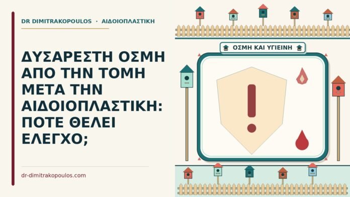 δυσάρεστη οσμή από την τομή