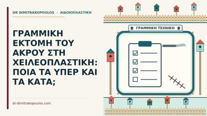 ΓΡΑΜΜΙΚΗ ΕΚΤΟΜΗ ΤΟΥ ΑΚΡΟΥ ΣΤΗ ΧΕΙΛΕΟΠΛΑΣΤΙΚΗ: ΠΟΙΑ ΤΑ ΥΠΕΡ ΚΑΙ ΤΑ ΚΑΤΑ; γραμμική εκτομή του άκρου