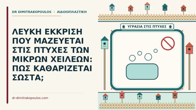 λευκή έκκριση στις πτυχές των μικρών χειλέων