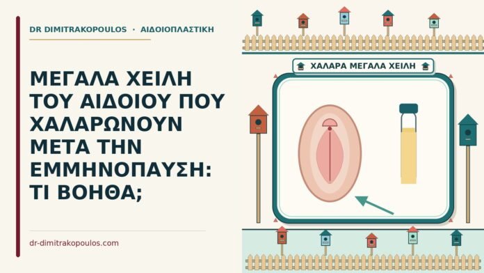 μεγάλα χείλη του αιδοίου που χαλαρώνουν