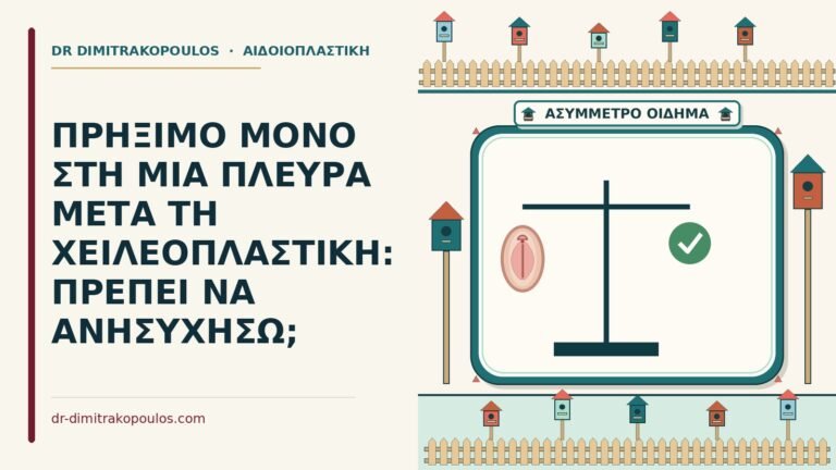 πρήξιμο μόνο στη μία πλευρά