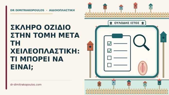 ΣΚΛΗΡΟ ΟΖΙΔΙΟ ΣΤΗΝ ΤΟΜΗ ΜΕΤΑ ΤΗ ΧΕΙΛΕΟΠΛΑΣΤΙΚΗ: ΤΙ ΜΠΟΡΕΙ ΝΑ ΕΙΝΑΙ; σκληρό οζίδιο στην τομή