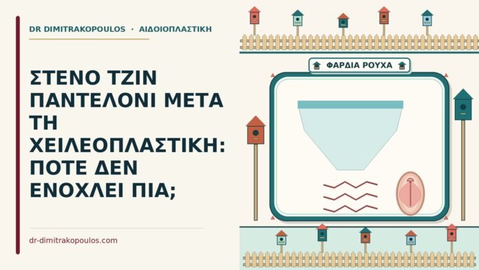 στενό τζιν παντελόνι