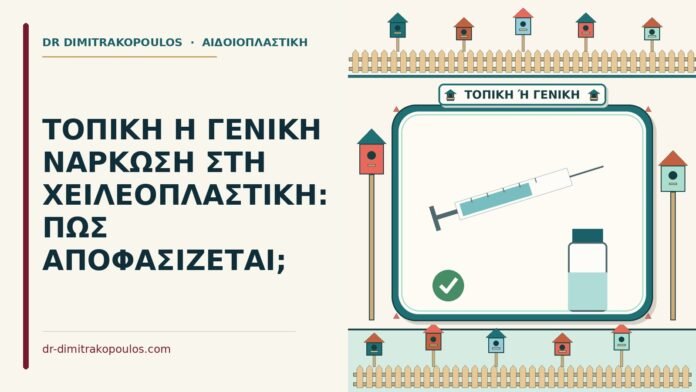 ΤΟΠΙΚΗ Η ΓΕΝΙΚΗ ΝΑΡΚΩΣΗ ΣΤΗ ΧΕΙΛΕΟΠΛΑΣΤΙΚΗ: ΠΩΣ ΑΠΟΦΑΣΙΖΕΤΑΙ; τοπική ή γενική νάρκωση