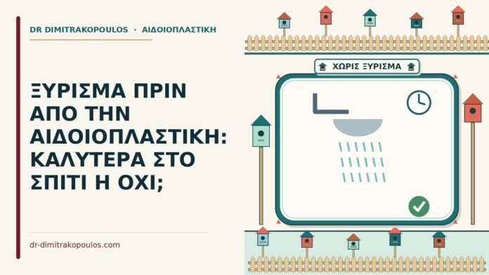 ξύρισμα πριν από την αιδοιοπλαστική