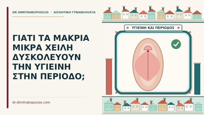 ΓΙΑΤΙ ΤΑ ΜΑΚΡΙΑ ΜΙΚΡΑ ΧΕΙΛΗ ΔΥΣΚΟΛΕΥΟΥΝ ΤΗΝ ΥΓΙΕΙΝΗ ΣΤΗΝ ΠΕΡΙΟΔΟ; μακριά μικρά χείλη