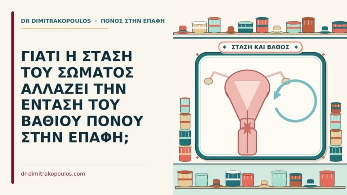 ΓΙΑΤΙ Η ΣΤΑΣΗ ΤΟΥ ΣΩΜΑΤΟΣ ΑΛΛΑΖΕΙ ΤΗΝ ΕΝΤΑΣΗ ΤΟΥ ΒΑΘΙΟΥ ΠΟΝΟΥ ΣΤΗΝ ΕΠΑΦΗ; βαθύς πόνος στην επαφή