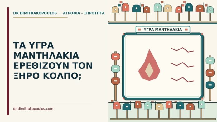 ΤΑ ΥΓΡΑ ΜΑΝΤΗΛΑΚΙΑ ΕΡΕΘΙΖΟΥΝ ΤΟΝ ΞΗΡΟ ΚΟΛΠΟ; υγρά μαντηλάκια