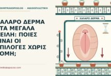 χαλαρό δέρμα στα μεγάλα χείλη