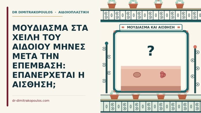 ΜΟΥΔΙΑΣΜΑ ΣΤΑ ΧΕΙΛΗ ΤΟΥ ΑΙΔΟΙΟΥ ΜΗΝΕΣ ΜΕΤΑ ΤΗΝ ΕΠΕΜΒΑΣΗ: ΕΠΑΝΕΡΧΕΤΑΙ Η ΑΙΣΘΗΣΗ; μούδιασμα στα χείλη του αιδοίου