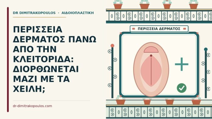 περίσσεια δέρματος πάνω από την κλειτορίδα