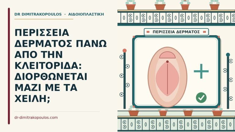 περίσσεια δέρματος πάνω από την κλειτορίδα