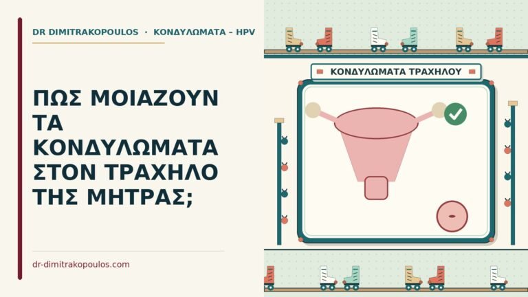 κονδυλώματα στον τράχηλο της μήτρας