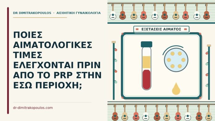 ΠΟΙΕΣ ΑΙΜΑΤΟΛΟΓΙΚΕΣ ΤΙΜΕΣ ΕΛΕΓΧΟΝΤΑΙ ΠΡΙΝ ΑΠΟ ΤΟ PRP ΣΤΗΝ ΕΣΩ ΠΕΡΙΟΧΗ; PRP στην έσω περιοχή