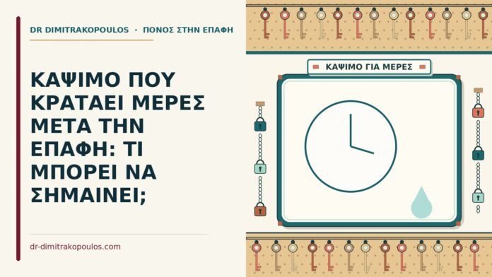 ΚΑΨΙΜΟ ΠΟΥ ΚΡΑΤΑΕΙ ΜΕΡΕΣ ΜΕΤΑ ΤΗΝ ΕΠΑΦΗ: ΤΙ ΜΠΟΡΕΙ ΝΑ ΣΗΜΑΙΝΕΙ; κάψιμο που κρατάει μέρες